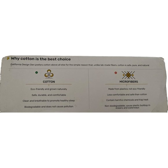 California Design Den Softest 100% Cotton Sheets Queen Set 4 Pc Set 400 Thread C - Picture 4 of 5